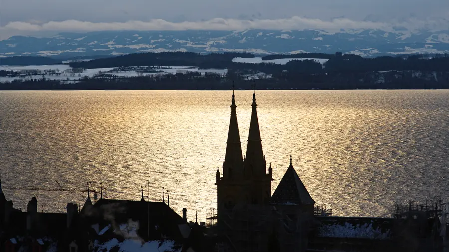 Le lac de Neuchâtel en Suisse